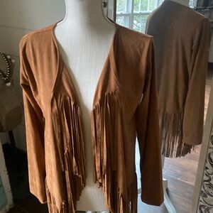 NWOT GRACE AND LACE FRINGE JACKET